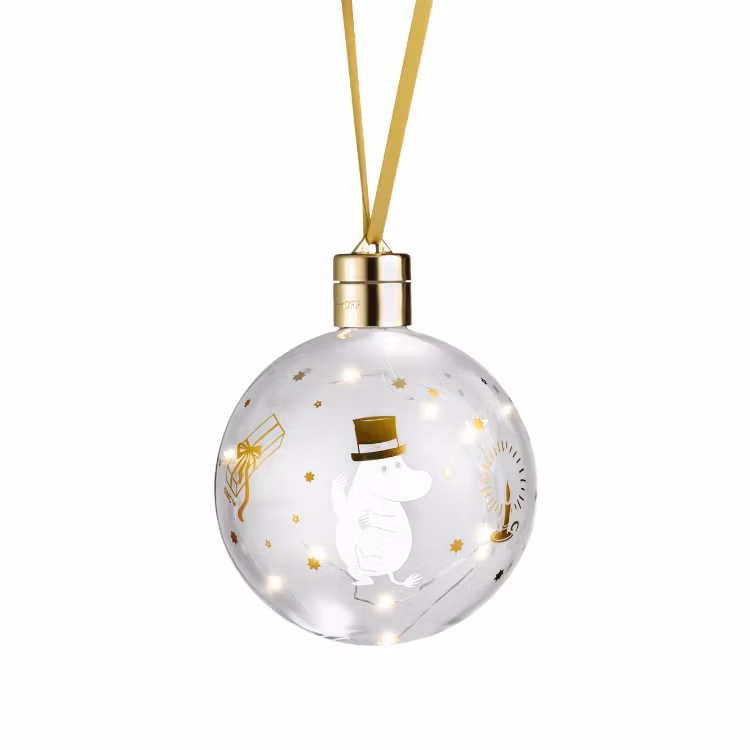 Mumin julkula med LED-ljus 11 cm sparkling stars