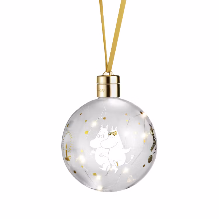 Mumin julkula med LED-ljus 11 cm sparkling stars