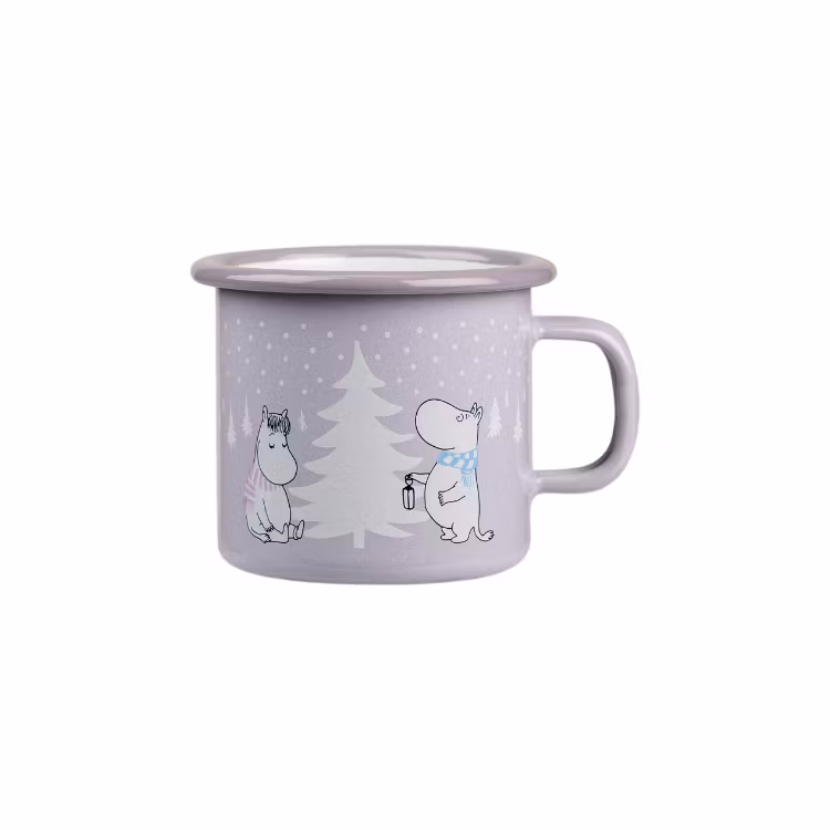 Mumin Emaljmugg Snowfall 2,5dl