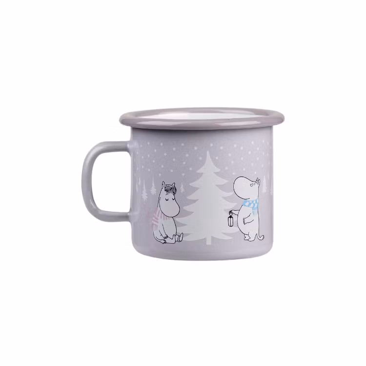 Mumin Emaljmugg Snowfall 2,5dl