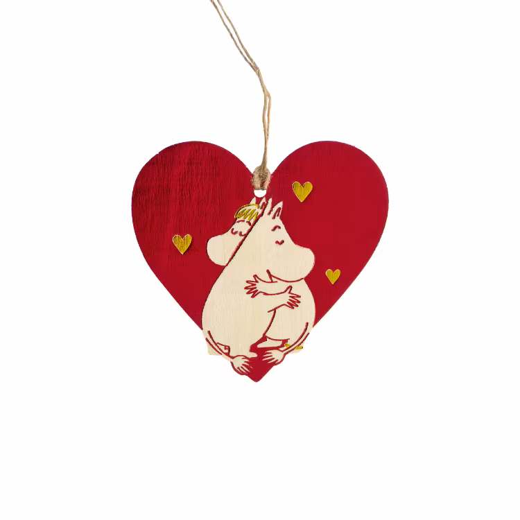Mumin Plywood Hjärta 8,5 cm