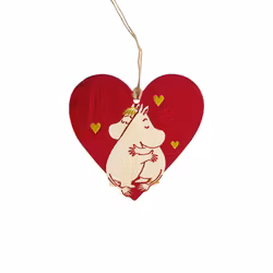 Mumin Plywood Hjärta 8,5 cm