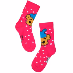 Bamse strumpor prickig rosa