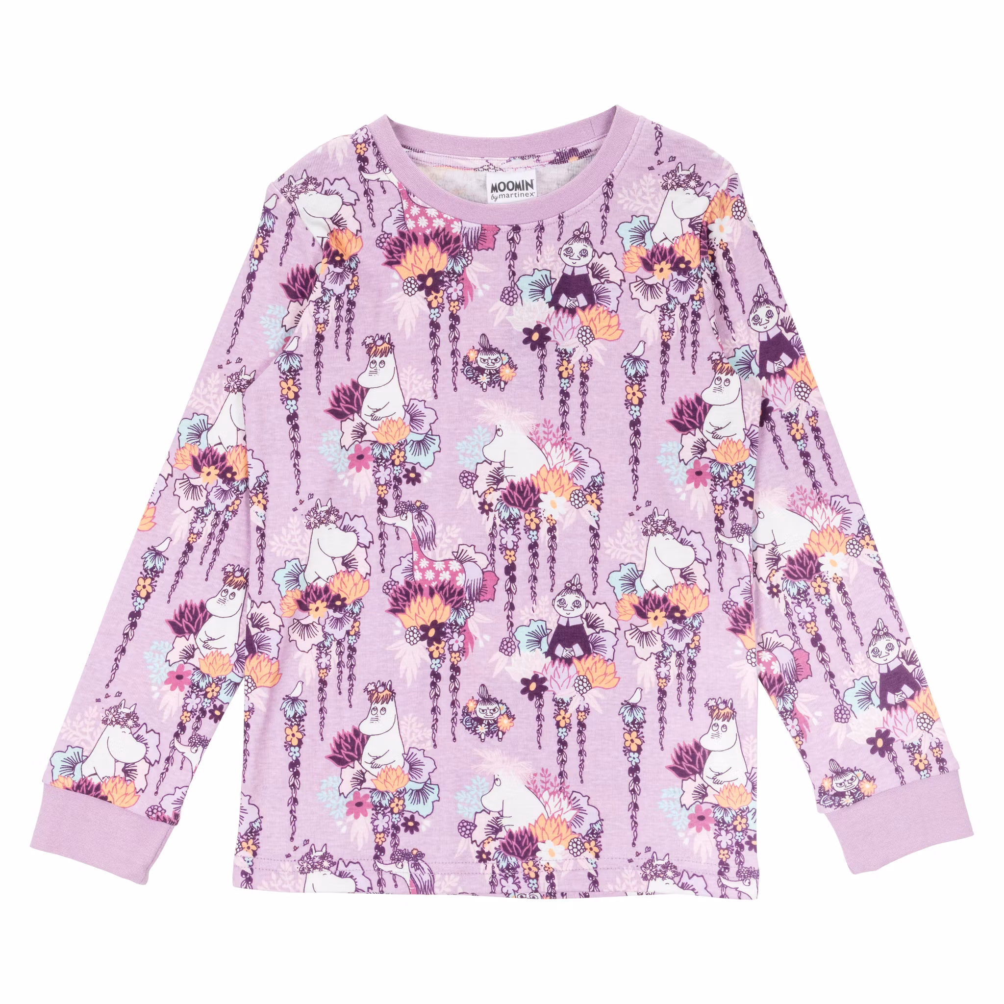 Mumin Blomkrans pyjamas lila