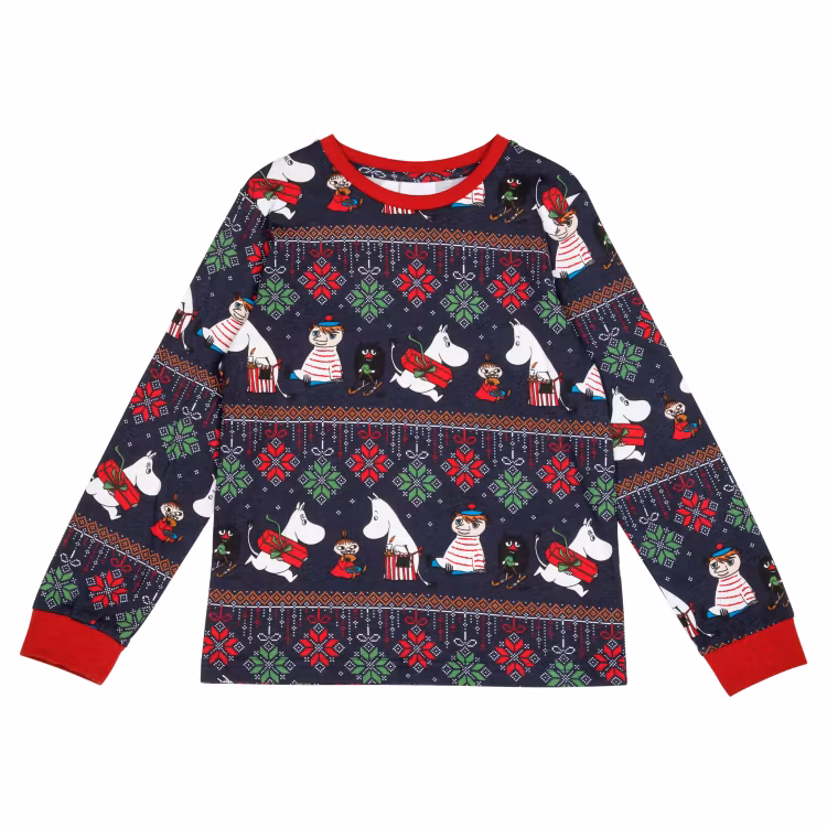 Mumin Ornament pyjamas mörkblå
