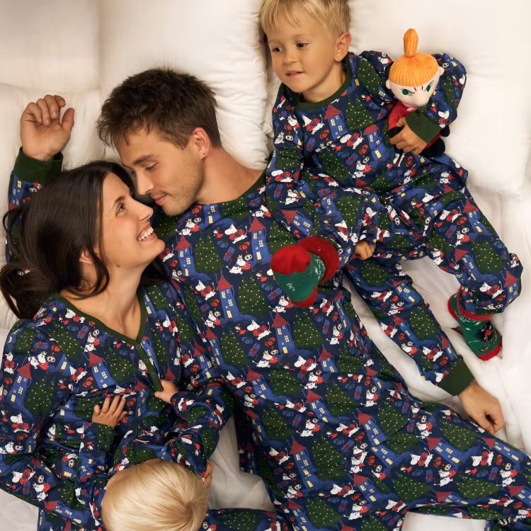Mumin Pyjamas Rusch herr mörkblå