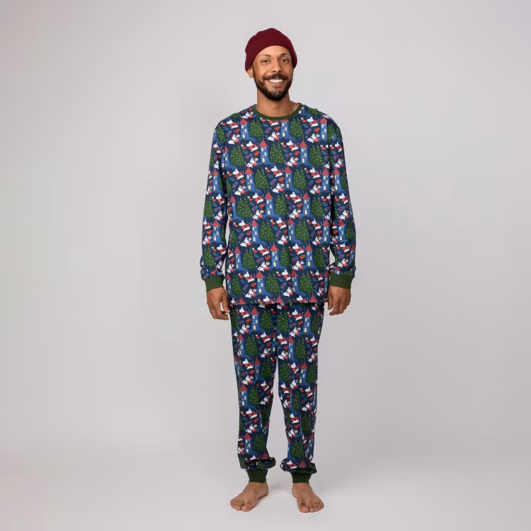 Mumin Pyjamas Rusch herr mörkblå