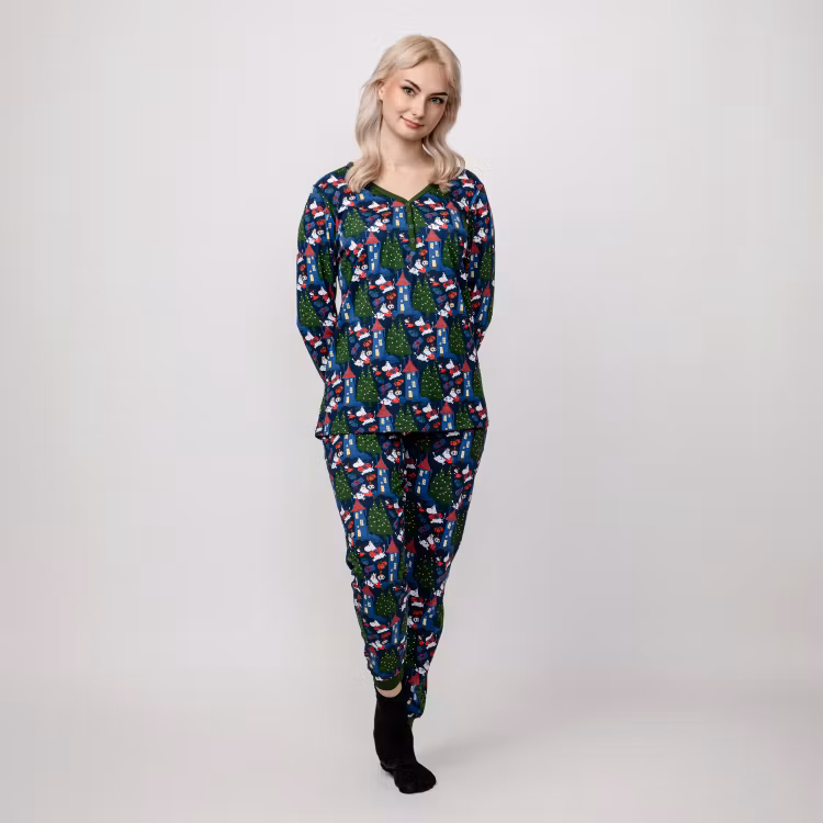 Mumin Pyjamas Rusch dam mörkblå