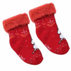 Mumin Vinterhjärta fluffiga sockor för barn