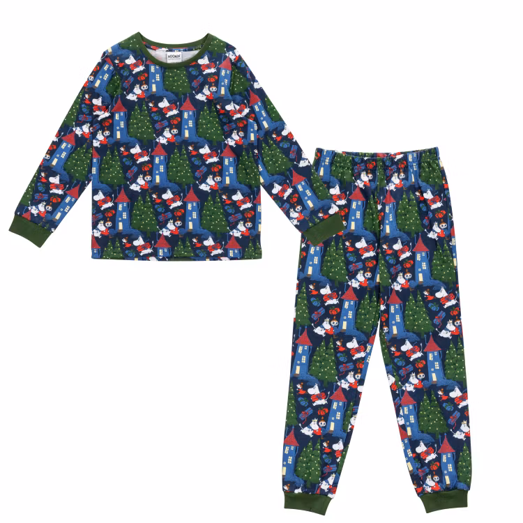 Mumin Rusch pyjamas barn mörkblå