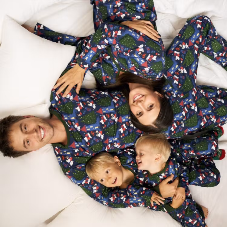 Mumin Rusch pyjamas baby mörkblå