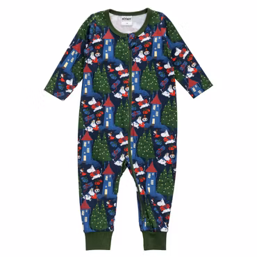 Mumin Rusch pyjamas baby mörkblå