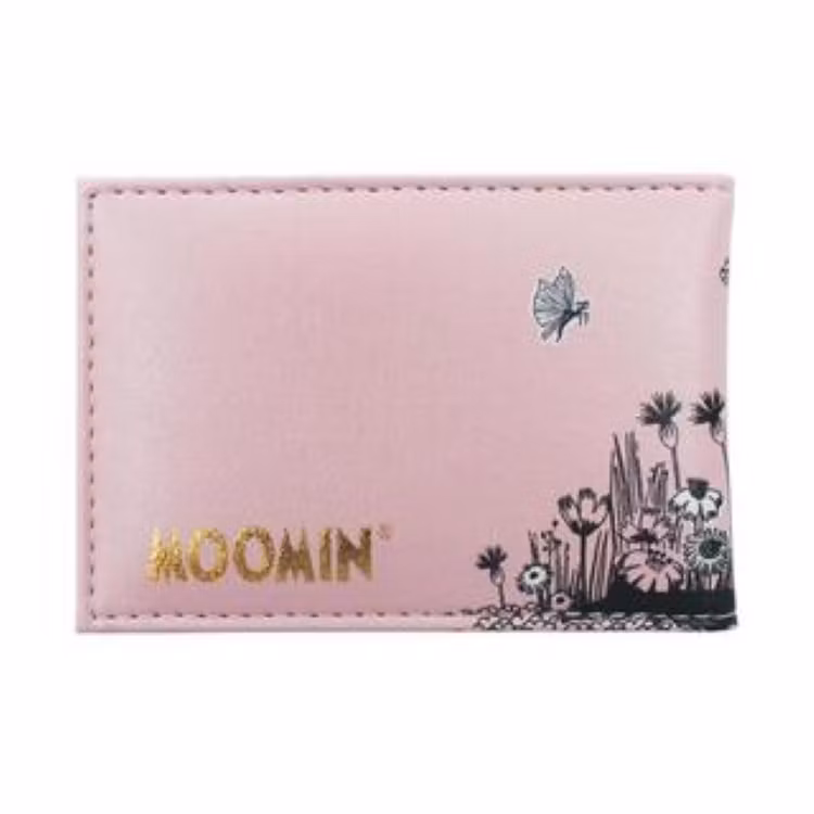 Mumin Kärlek Korthållare vikbar Rosa