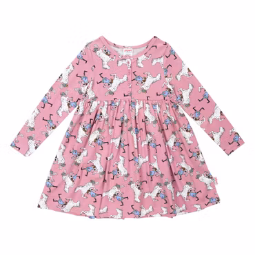 Pippi Hästen klänning Rosa