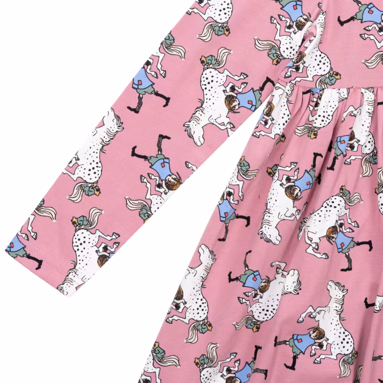 Pippi Hästen klänning Rosa