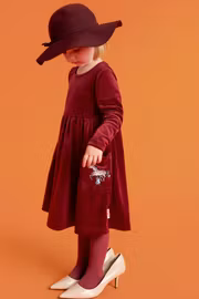 Pippi Hästen velourklänning Burg