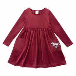 Pippi Hästen velourklänning Burg