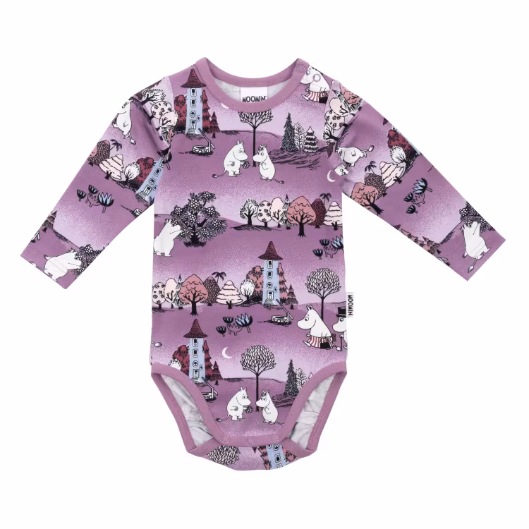 Mumin Månskensnatt body lila