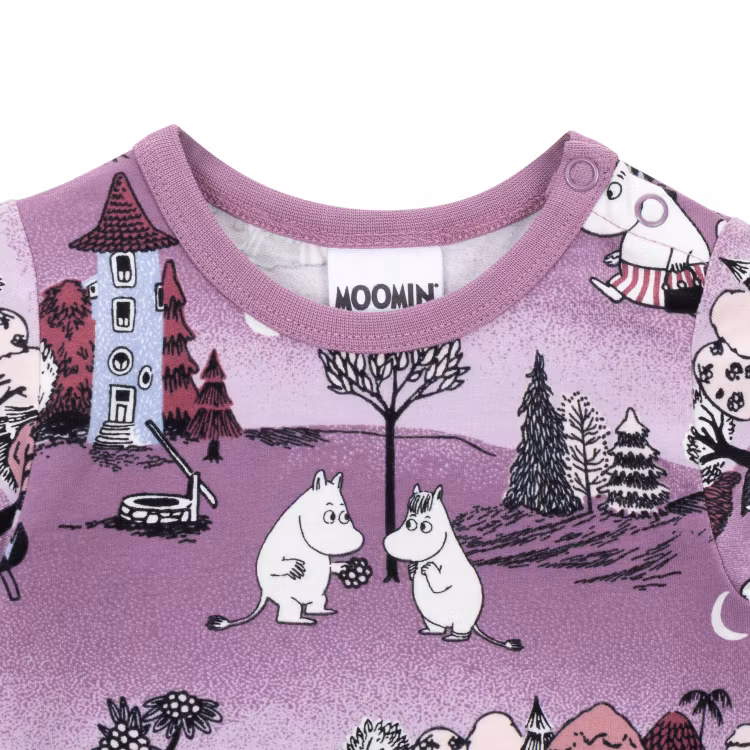 Mumin Månskensnatt body lila
