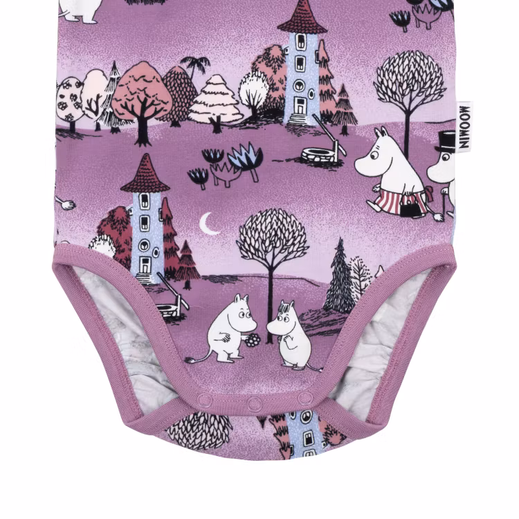 Mumin Månskensnatt body lila