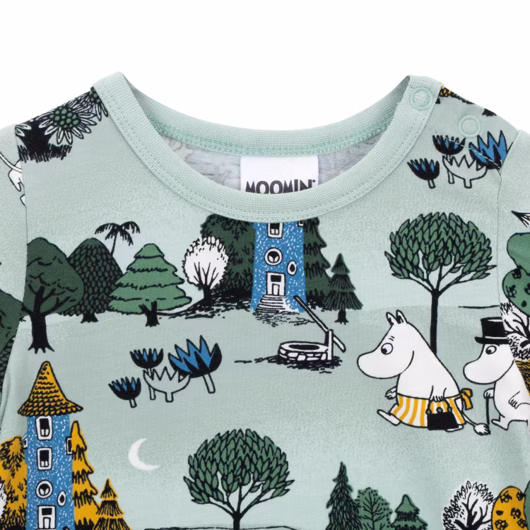 Mumin Månskensnatt body grön