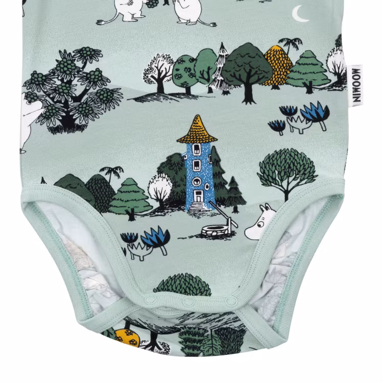 Mumin Månskensnatt body grön