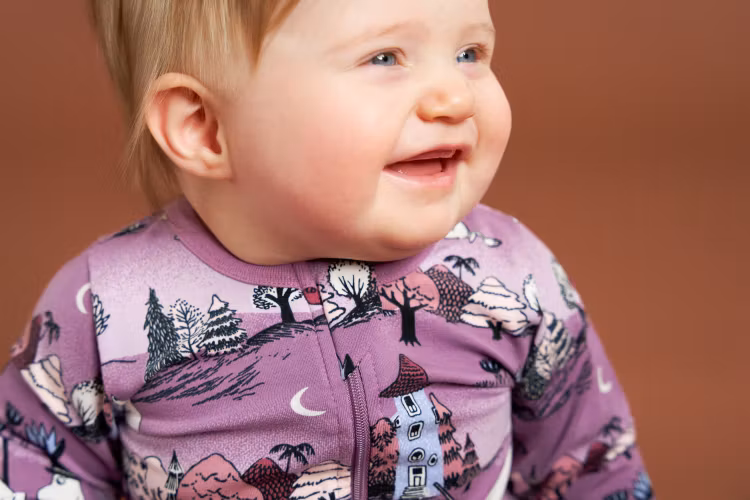Mumin Månskensnatt pyjamas Lila