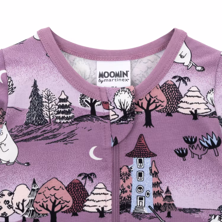Mumin Månskensnatt pyjamas Lila