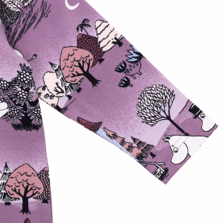 Mumin Månskensnatt pyjamas Lila