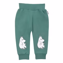 Mumin Vilostund collegebyxa baby grön