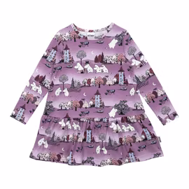 Mumin Månskensnatt klänning lila