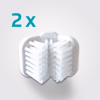 Tandborsthuvud CleanyTeeth - 3-sidigt 2-p
