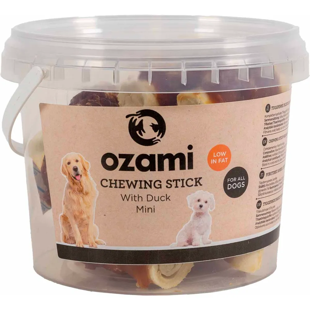 Ozami tuggben med anka 6cm 300g
