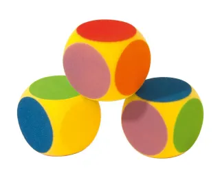 Färgtärning i skumgummi (stor 16x16 cm)