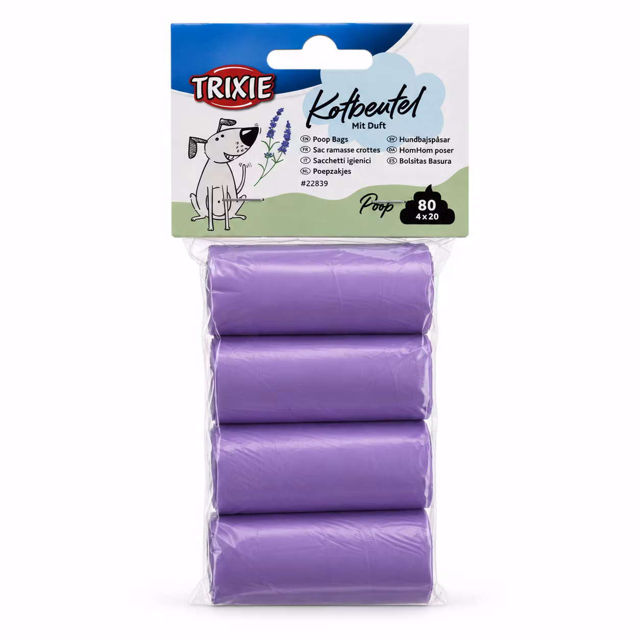 Hundbajspåse lavendel
