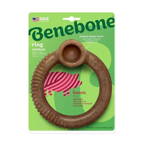 Benebone tuggring med baconsmak (medium)