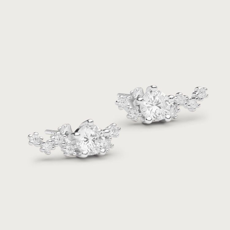 Midnight earrings silver
