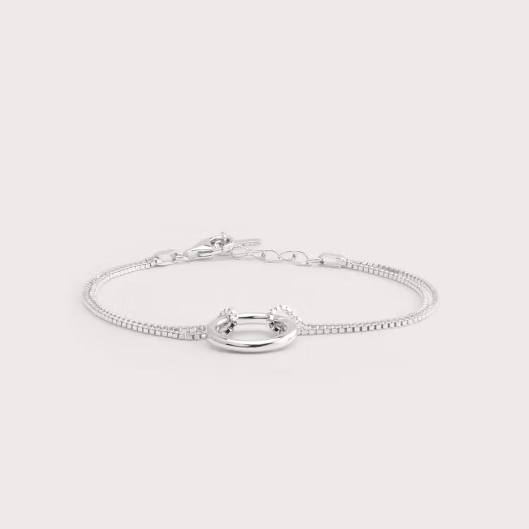 Bold bracelet silver