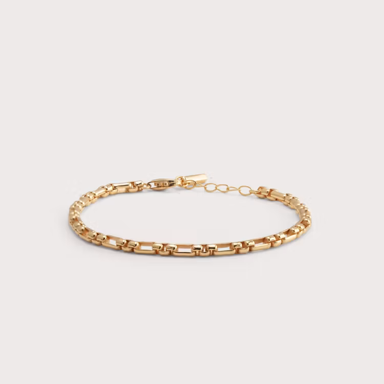 Chain bracelet gold plated