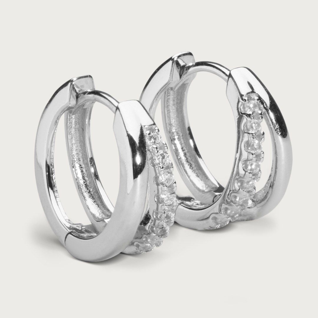 Goal hoops earrings