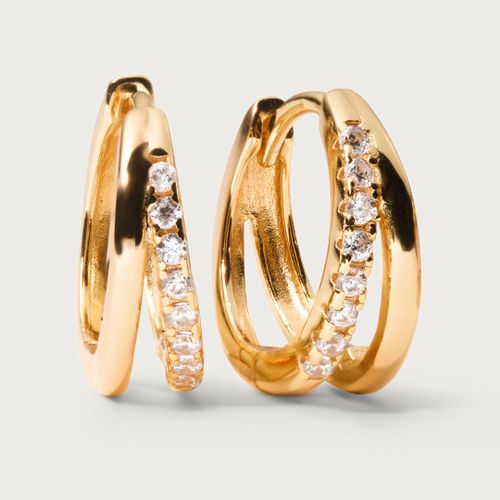 Goal hoops earrings