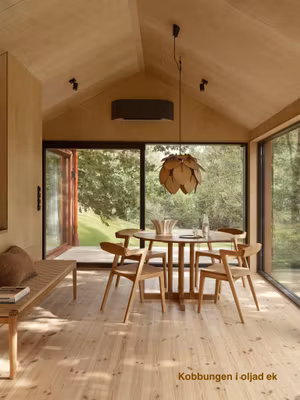 Runt Matbord i massiv björk - Kobbungen