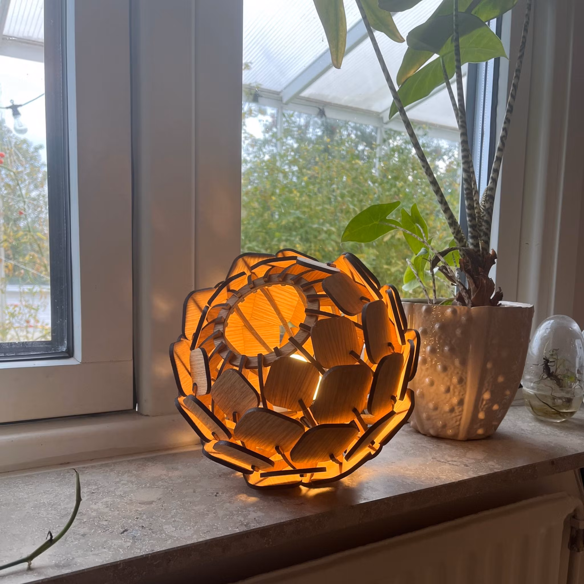 Fönster/bordslampa Hjortron