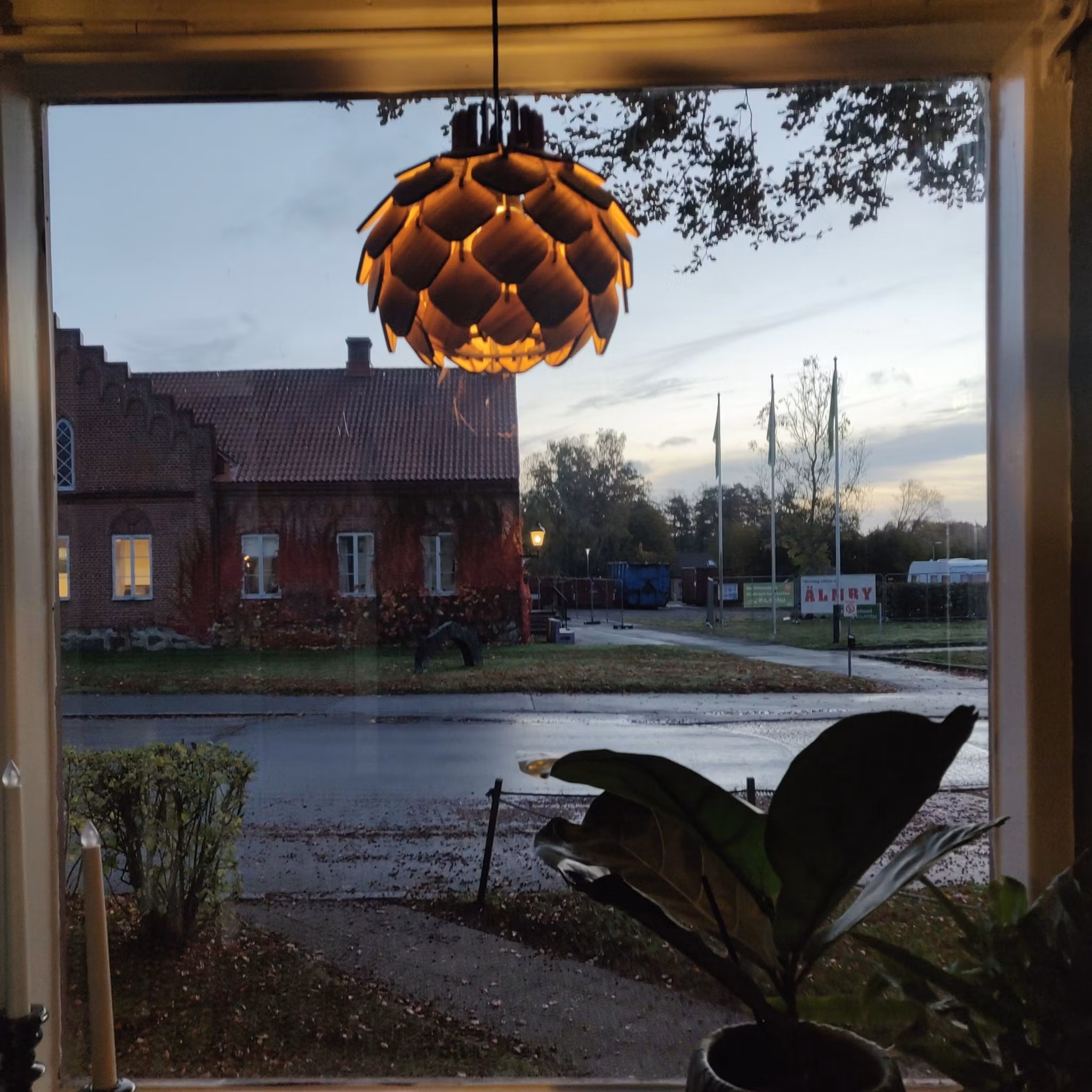 Fönster/bordslampa Hjortron