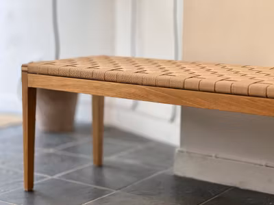 Bänk i ek och sadelgjord - Bänken Tilde