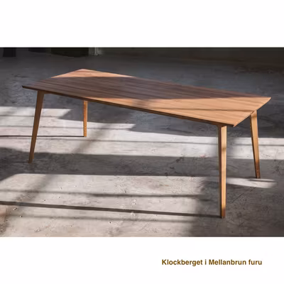 Matbord i massiv kvistren furu - Klockberget