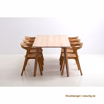 Matbord i massiv ek - Klockberget