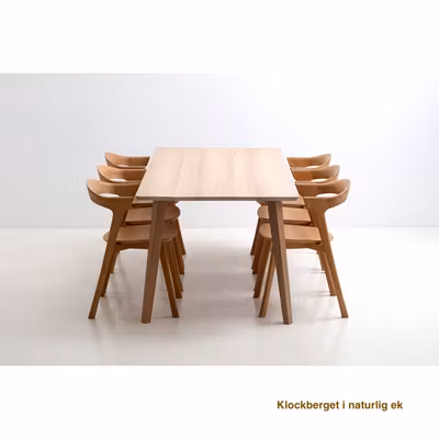 Matbord i massiv ek - Klockberget