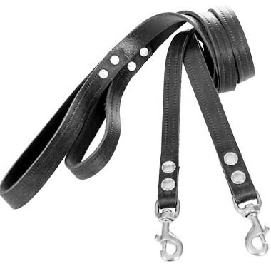 LA Leash  -  Black Silver