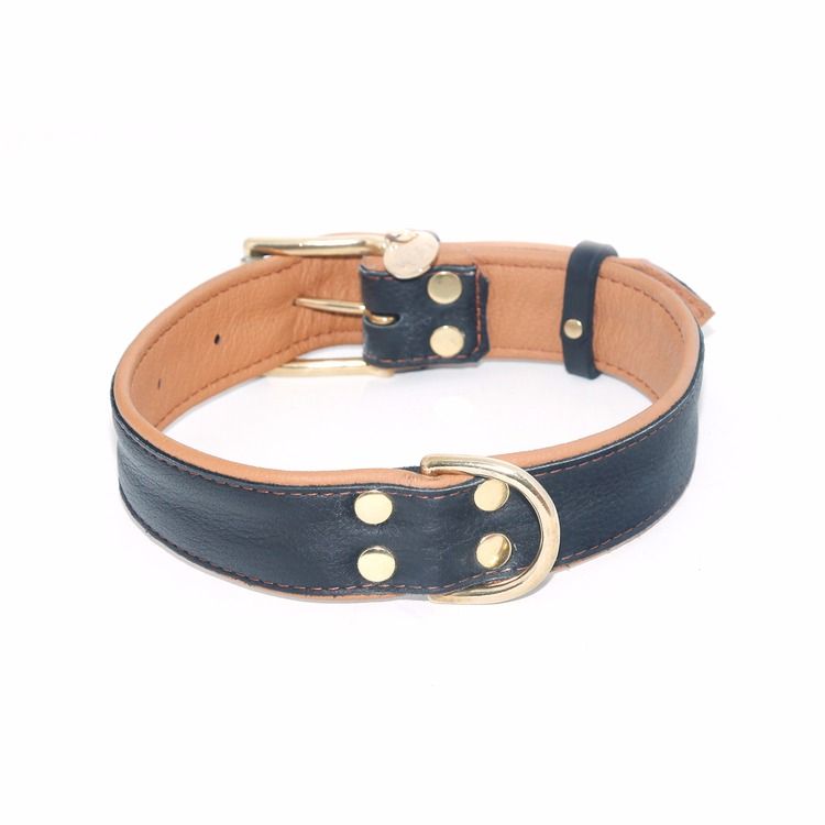 Jokkmokk Hundhalsband  - Cognac Älgskinn